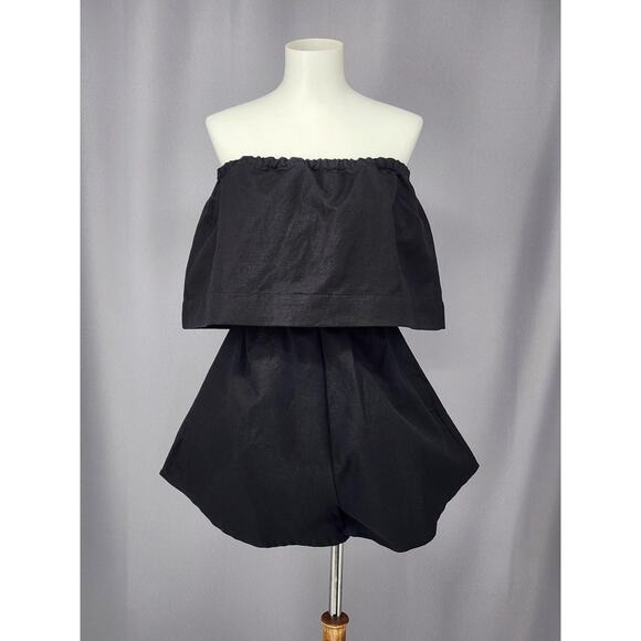 Undercover Hippie Pants - Undercover Hippie Wander Romper Womens One Size Black Strapless Boho